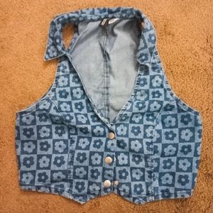 H&M Denim Daisy Vest